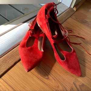 Free People Lace-Up Flat